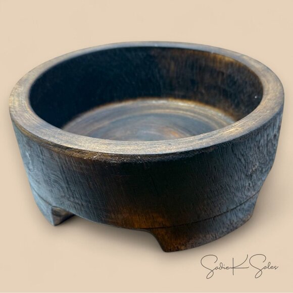Dark Wood Bowl - Threshold Studio McGee -‎ Target 2022 - Picture 4 of 5